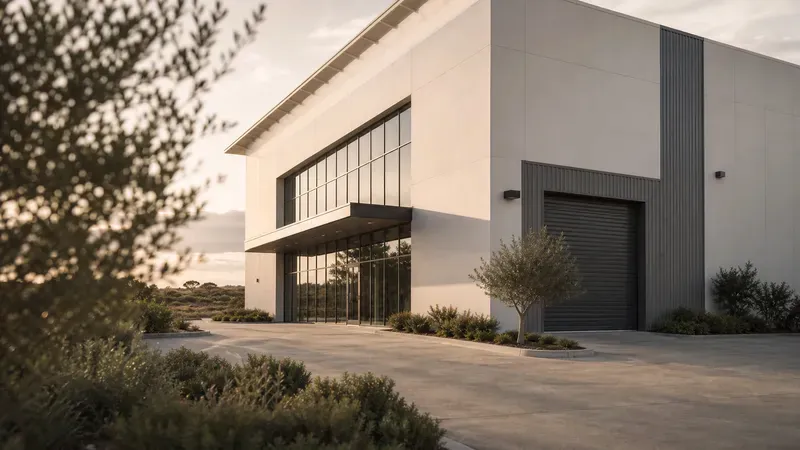 The clean, well-maintained exterior of a coastal commercial building