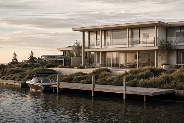 Modern canal-front home with private jetty in Dawesville