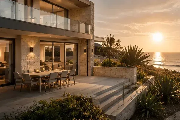 Coastal home above the beach at Hillarys