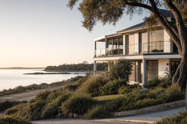 Coastal home overlooking the calm reef-sheltered water at Marmion
