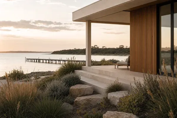 Home on the sheltered waters of Mangles Bay